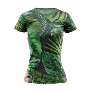 T-shirt Damski Termoaktywny TROPICAL GREEN